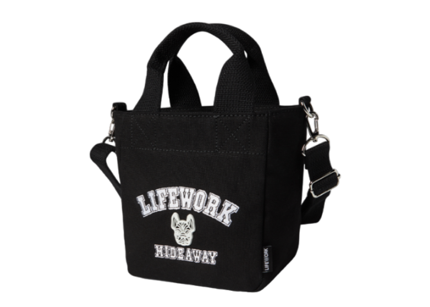 Beli Lifework Arch Logo Canvas 2way Mini Tote Bag Black