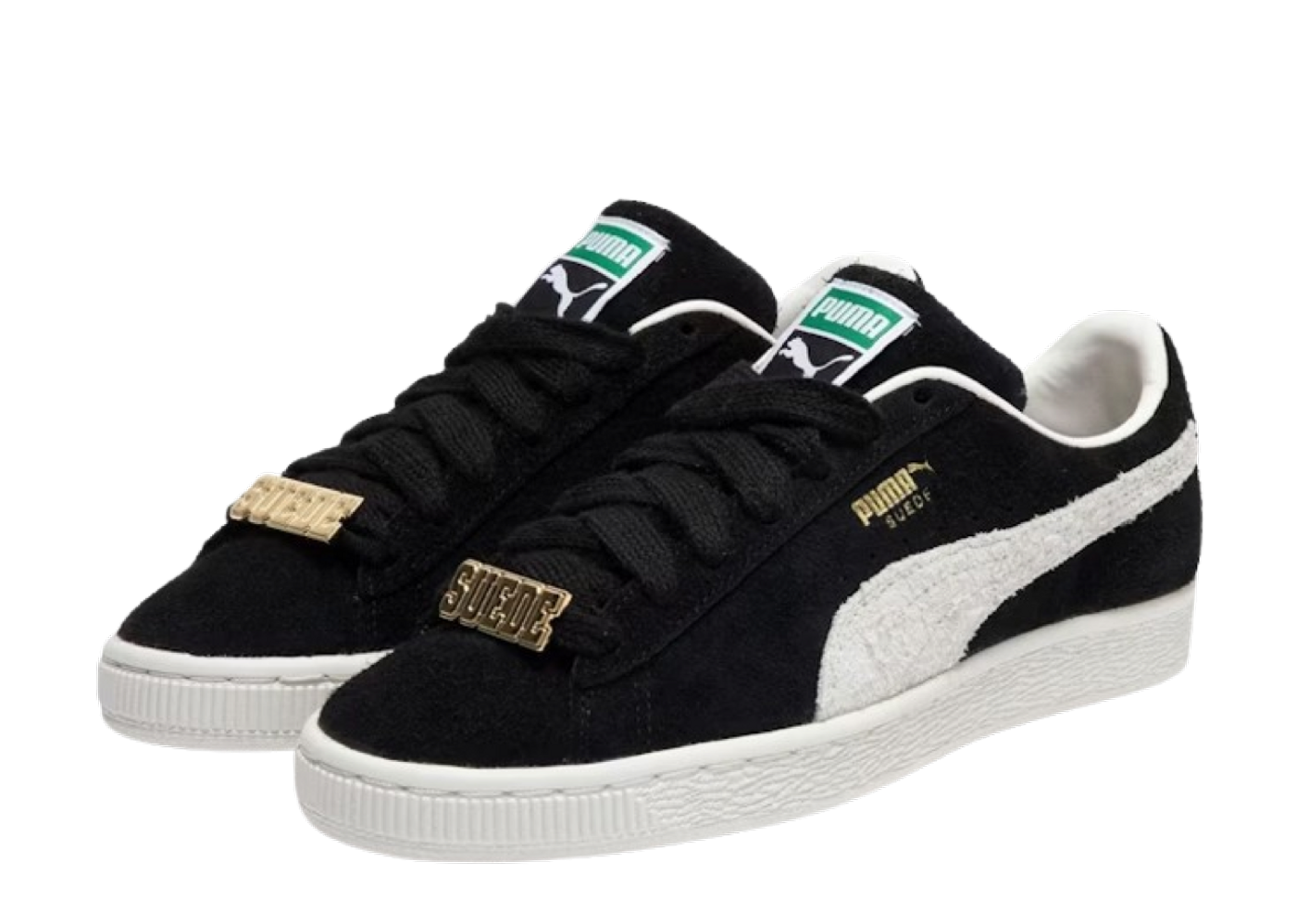 美品！PUMA×XLARGE SUEDE FAT LACE 29cm Puma x XLARGE Suede Fat Lace Black White-Warm White 396809
