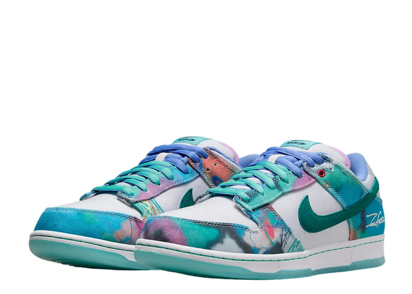 Beli Nike SB Dunk Low Futura Laboratories Bleached Aqua