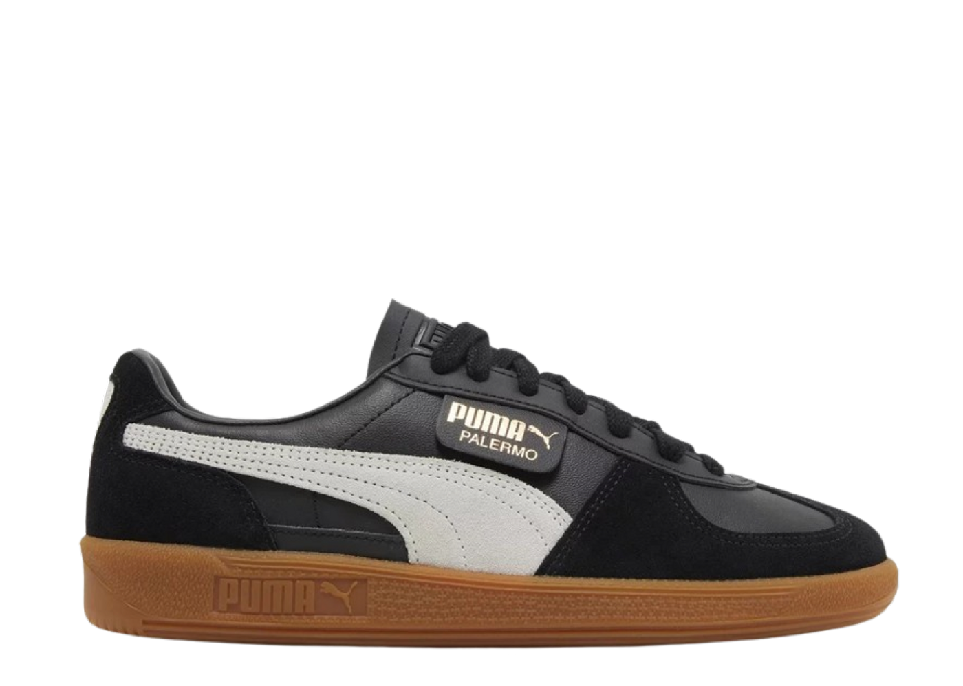 Beli Puma Palermo Leather Black Feather Grey Gum | Kick Avenue