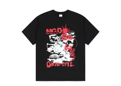 【mahagrid】24SS★ CRASH TEE Beli Mahagrid Corp Tee Black | Kick Avenue