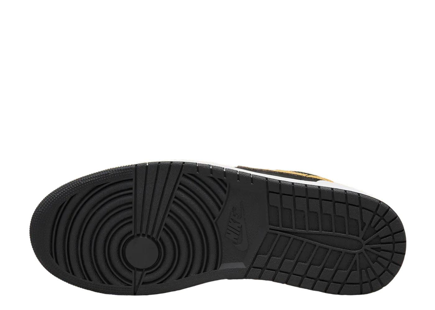 Beli Air Jordan 1 Low White Black Metallic Gold Swoosh