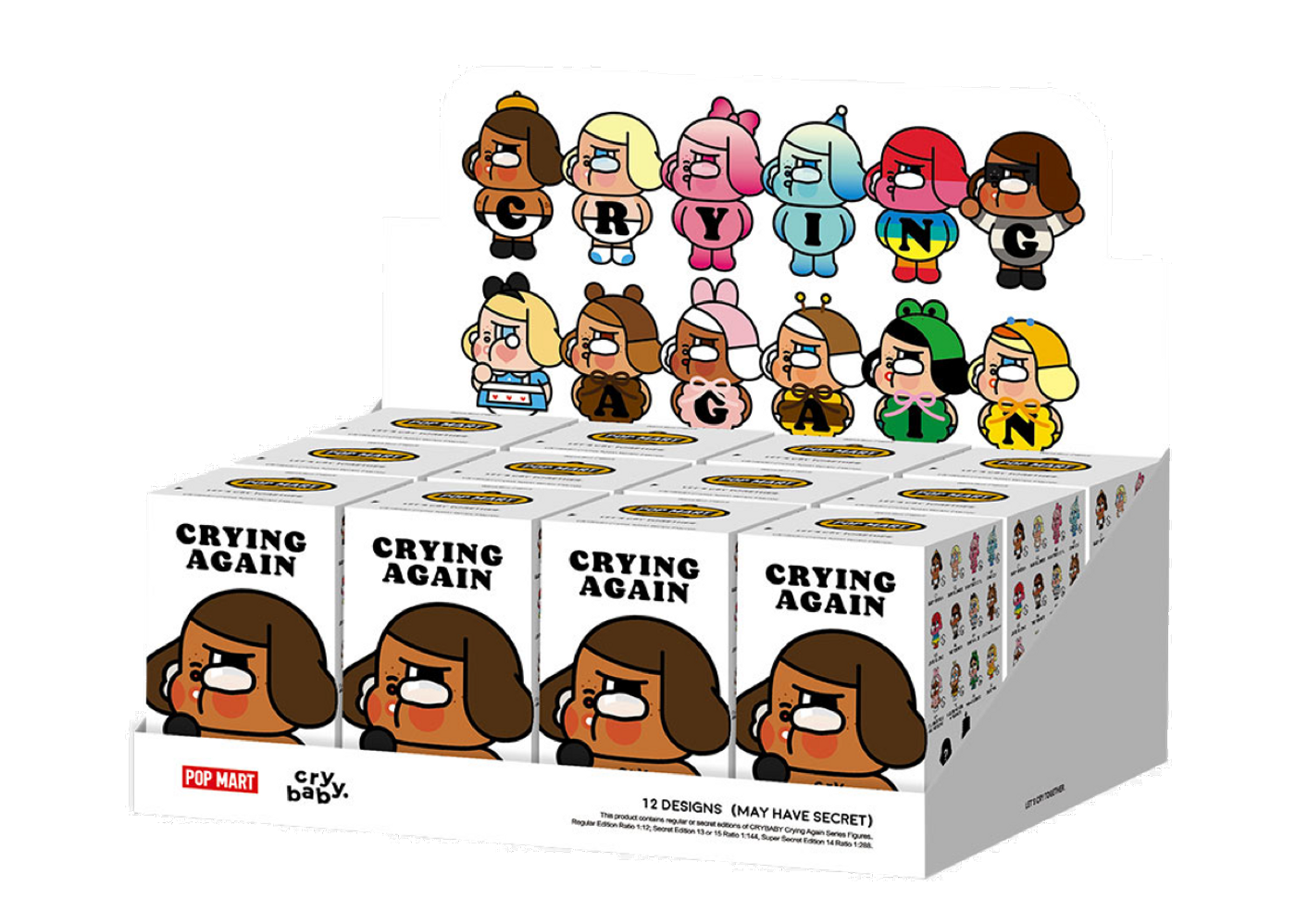 Crying Again ビニールフェイスプラッシュ 6種類 Crybaby Crying Again