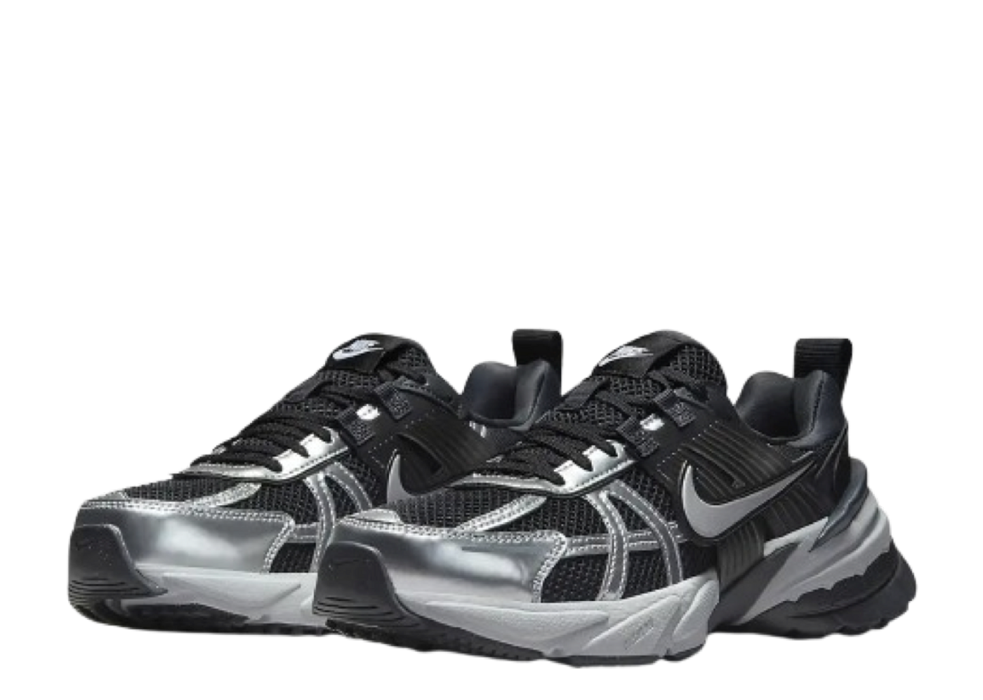 Beli Nike V2K Run Black Metallic Silver (Women's) | Kick Avenue