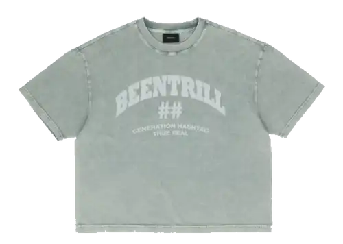[BEENTRILL]★CLOUD DYING OVERFIT SHORT SLEEVE T-SHIRT Cloud_Blob_Hyper_Mesh_Short_Sl
