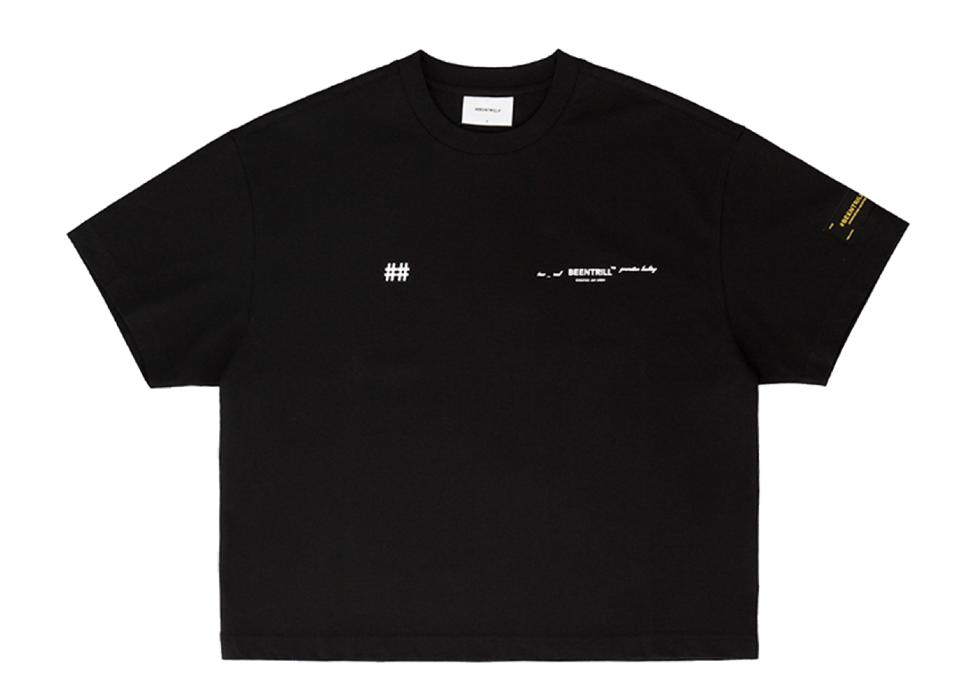 Beli Beentrill Reflective Hashtag T-Shirt Black Women's