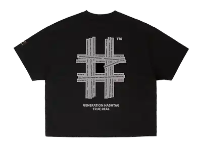 Beli Beentrill New Reflective Hashtag Overfit Short Sleeve T