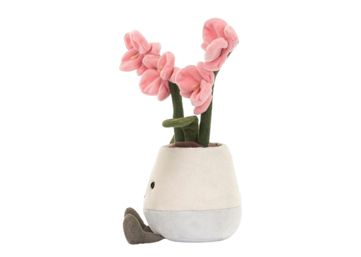  ぬいぐるみ　Amuseables Pink Orchid 花瓶 jellycat ぬいぐるみ Amuseables Pink Orchid 花瓶 - メルカリ