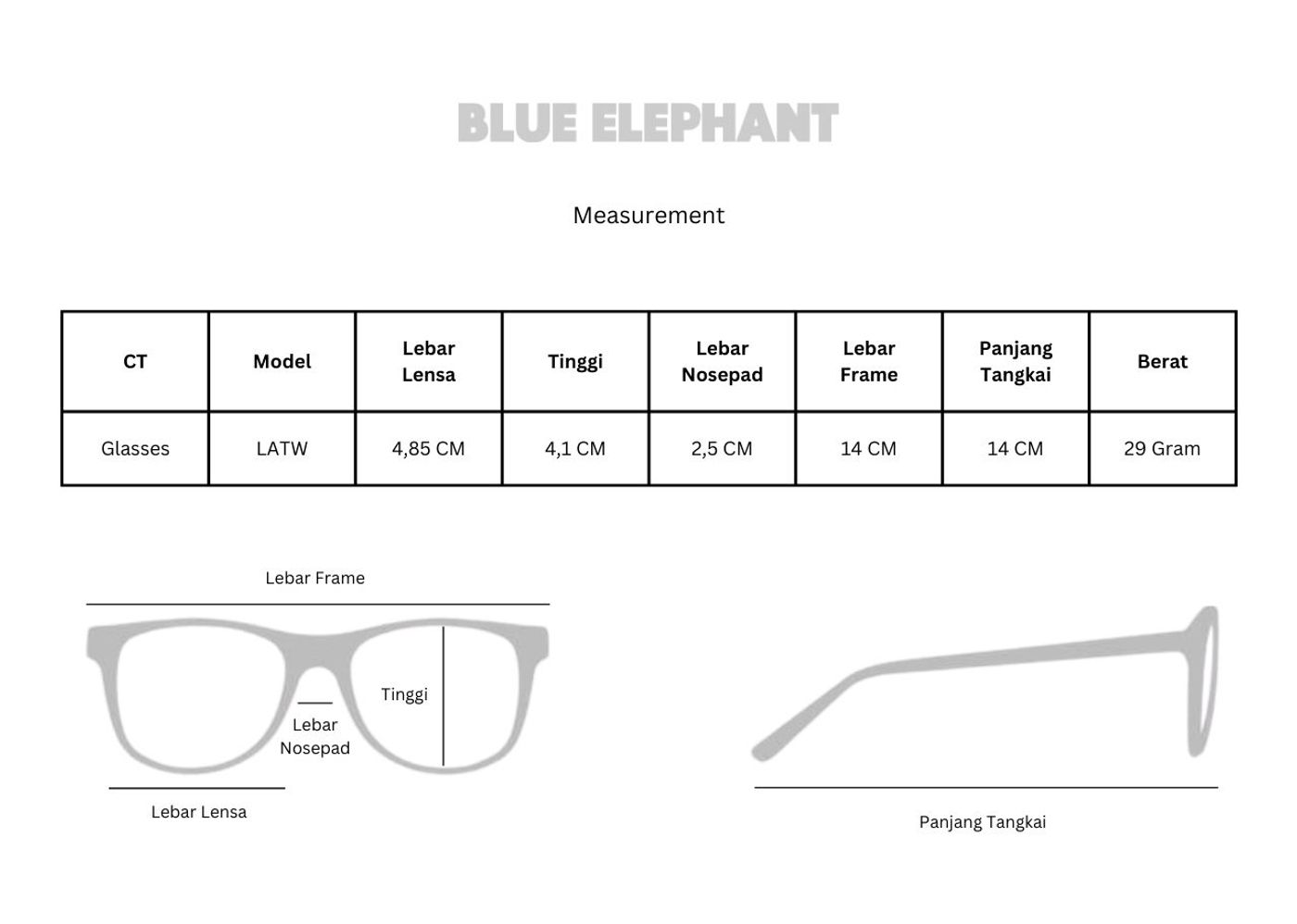Beli Blue Elephant Glasses Latw Black | Kick Avenue