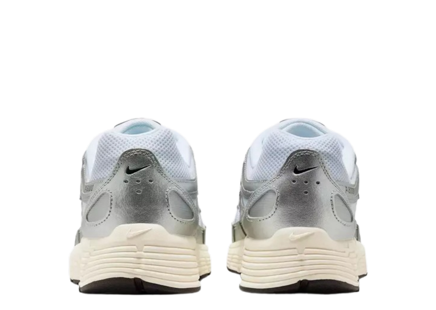 Beli Nike P-6000 White Metallic Silver Flat Silver Black
