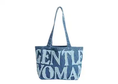 新作【GENTLEWOMAN】DENIM SOIREE HAULER デニム トートバッグ Denim Soiree Hauler Bag : Light Blue | GENTLEWOMAN