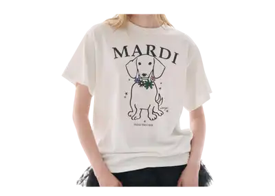 Beli Mardi Mercredi Slim T-shirt Flowermardi Navy Sky | Kick