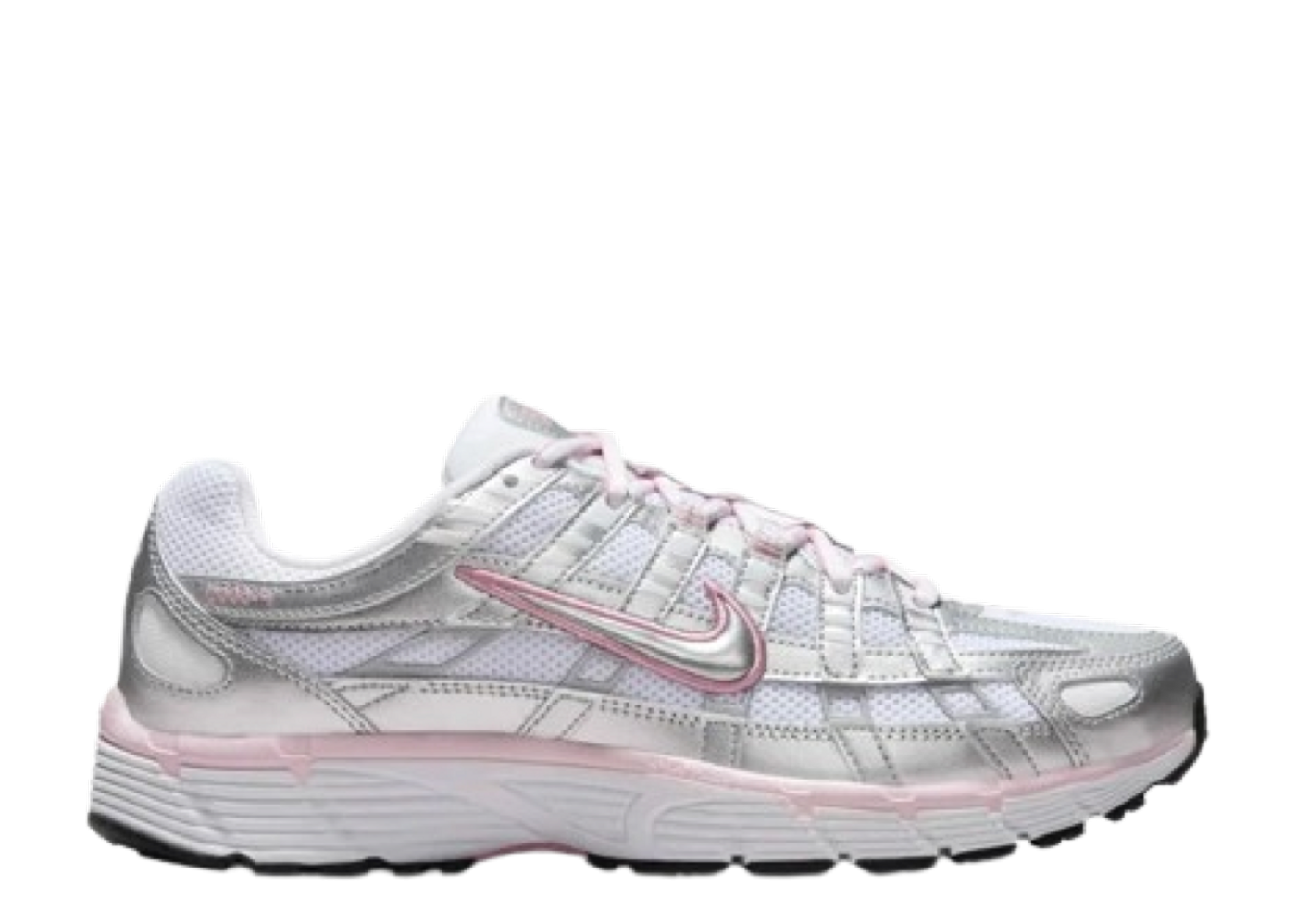 Beli Nike P-6000 White Elemental Pink Metallic Silver