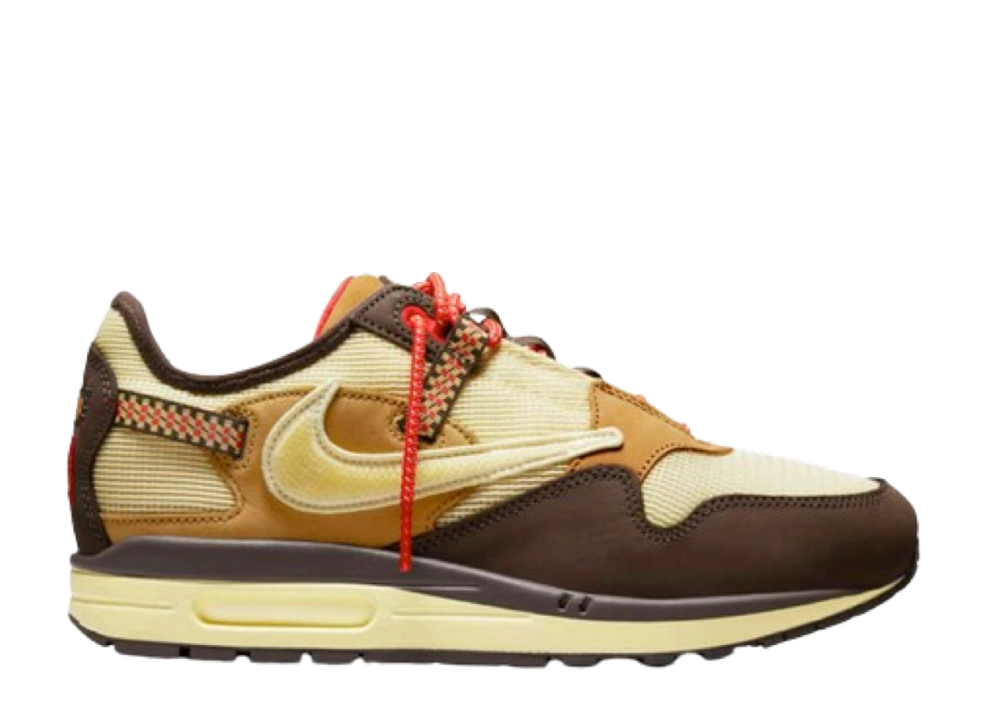 Travis Scott×NikeTDAirMax 1CACT.US Brown Beli Nike Air Max 1 Travis Scott Cactus Jack Baroque Brown