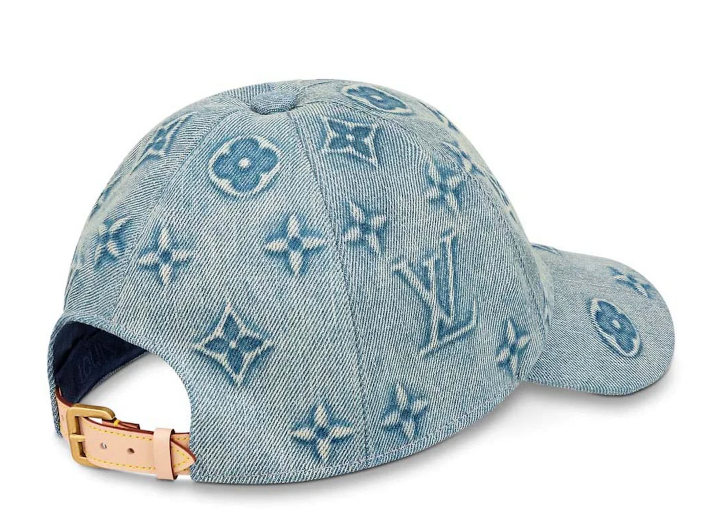 Beli Louis Vuitton Monogram Washed Denim Cap | Kick Avenue