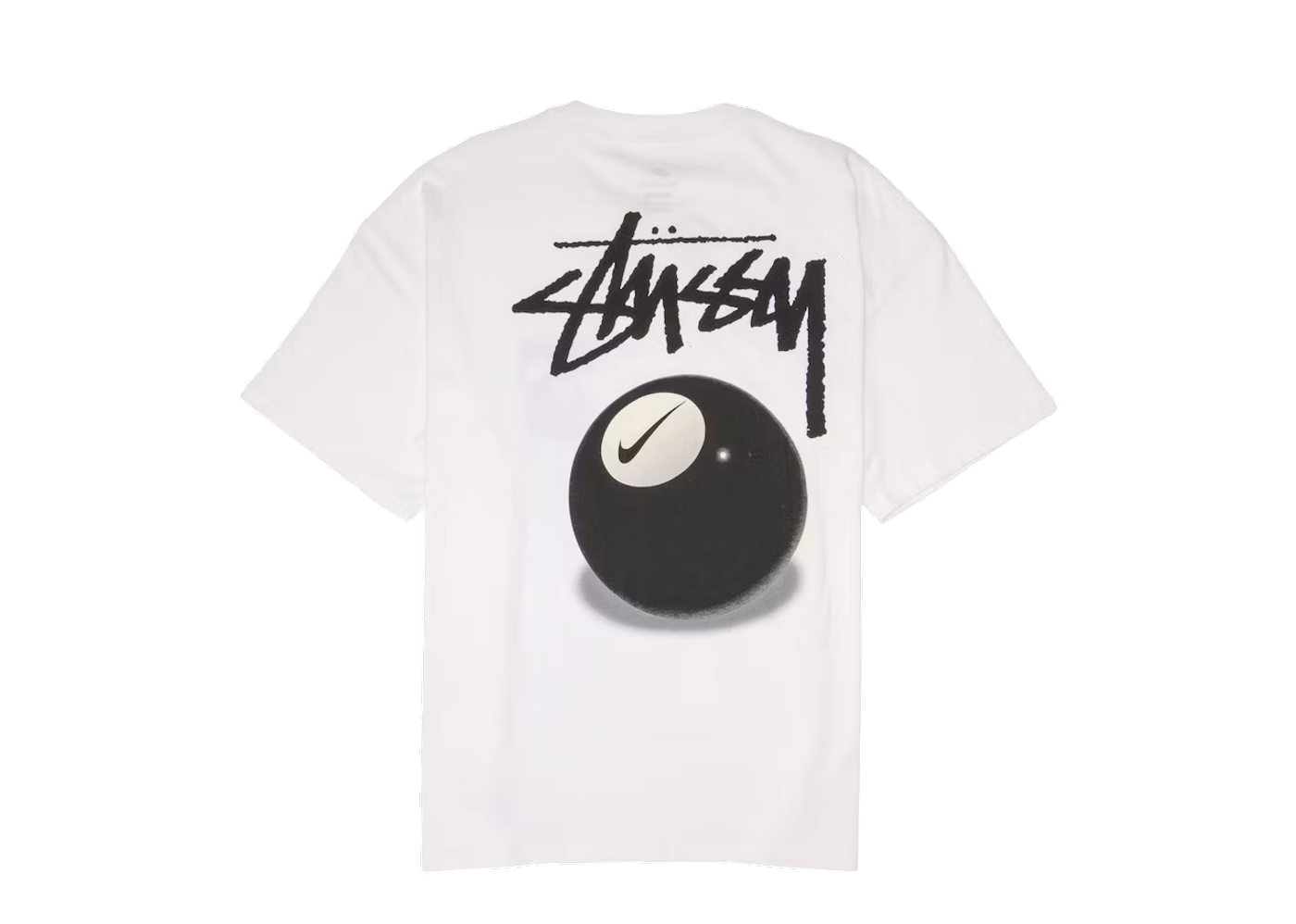 Nike x Stussy NRG FL SS 8 Ball ティーシャツ コラボ TEST Buy Nike x Stussy 8 Ball Tee 'White' - DO9322 100 | GOAT