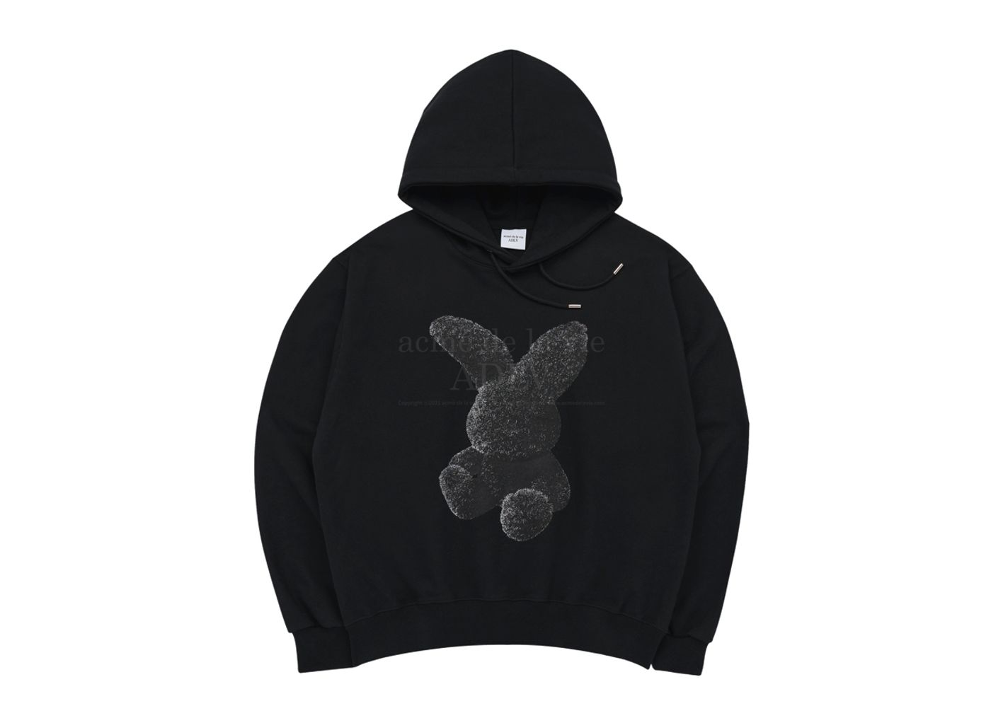 Beli Acme De La Vie Cream Fuzzy Rabbit Hoodie Black | Kick