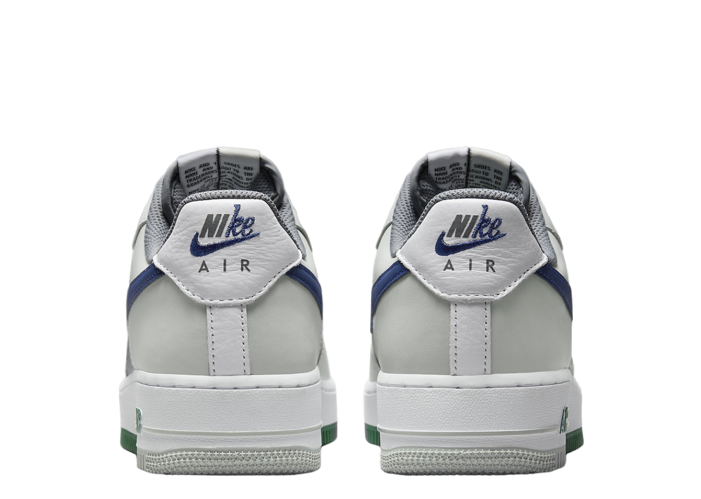 Nike Air Force 1 07 LV8 AF1 Split Light Silver Deep Royal FD2592-001 Mens 11.5 Nike Air Force 1 Low Split Light Silver Deep Royal Blue  main image 4