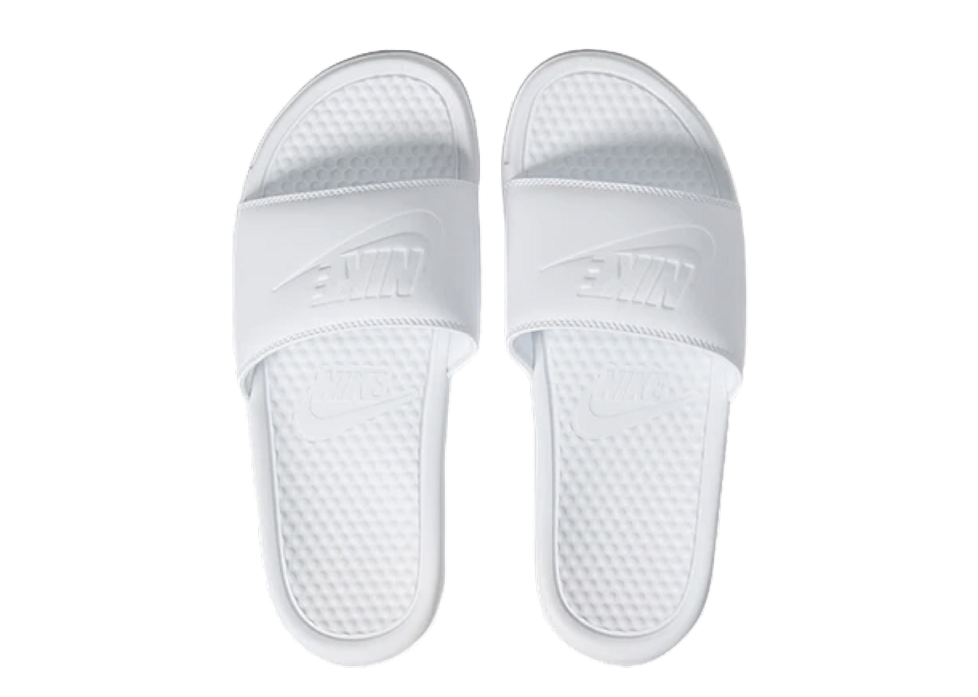 Beli Nike Benassi JDI Slide Triple White (Women's) | Kick Avenue