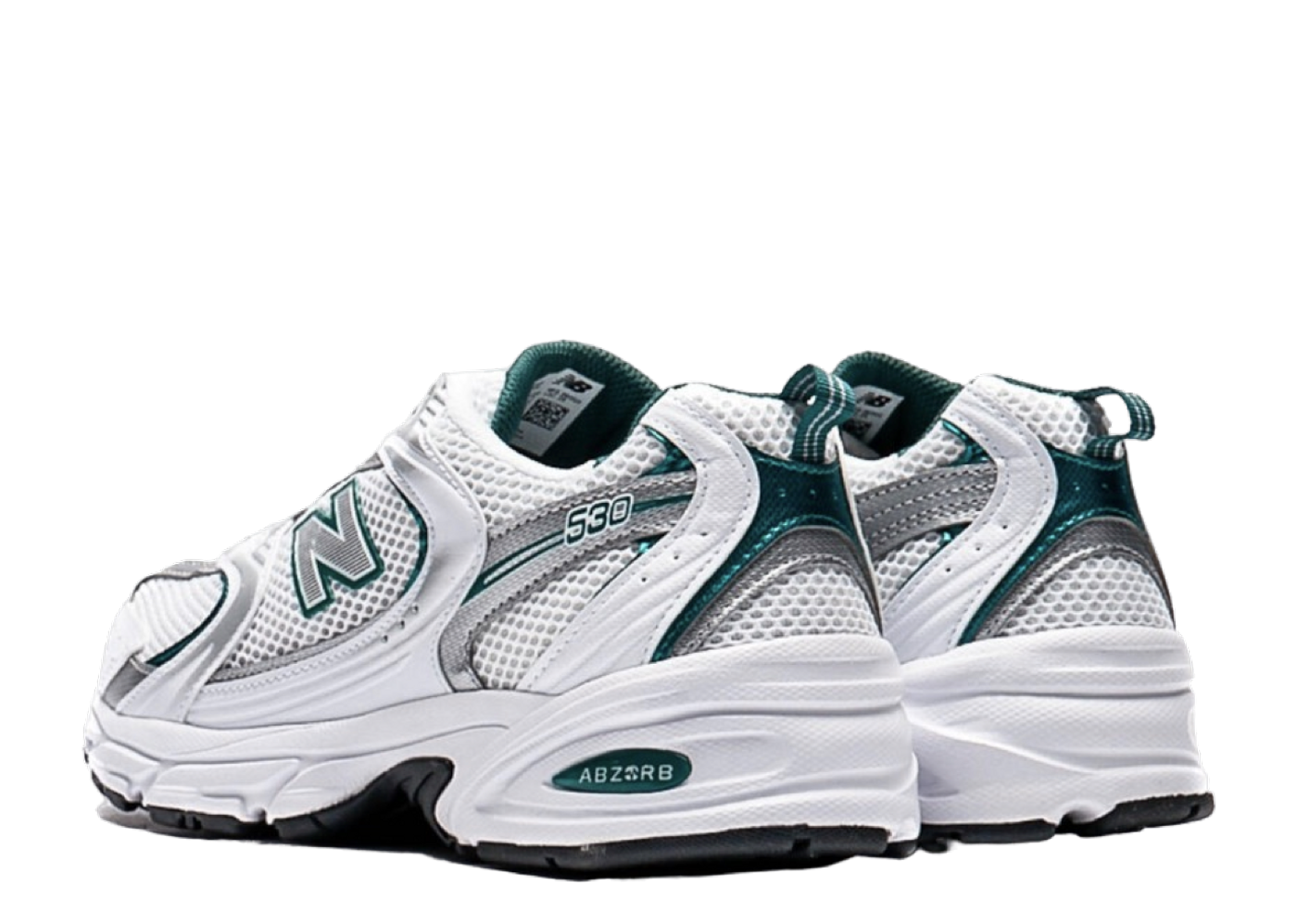 Beli New Balance 530 White Silver Green | Kick Avenue