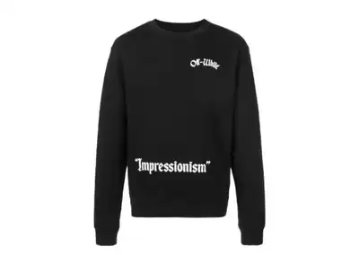 Sweat-shirt Off-White 'Impressionism' - Noir - Taille XL - Neuf Avec étiquettes